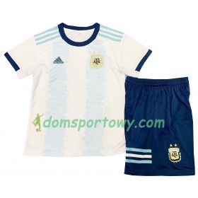 Koszulka Argentyna Dziecięcy Domowe Koszulki Piłkarskie Copa América 2019 Krótki Rękaw